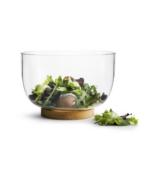 Oval Glass Salad Bowl